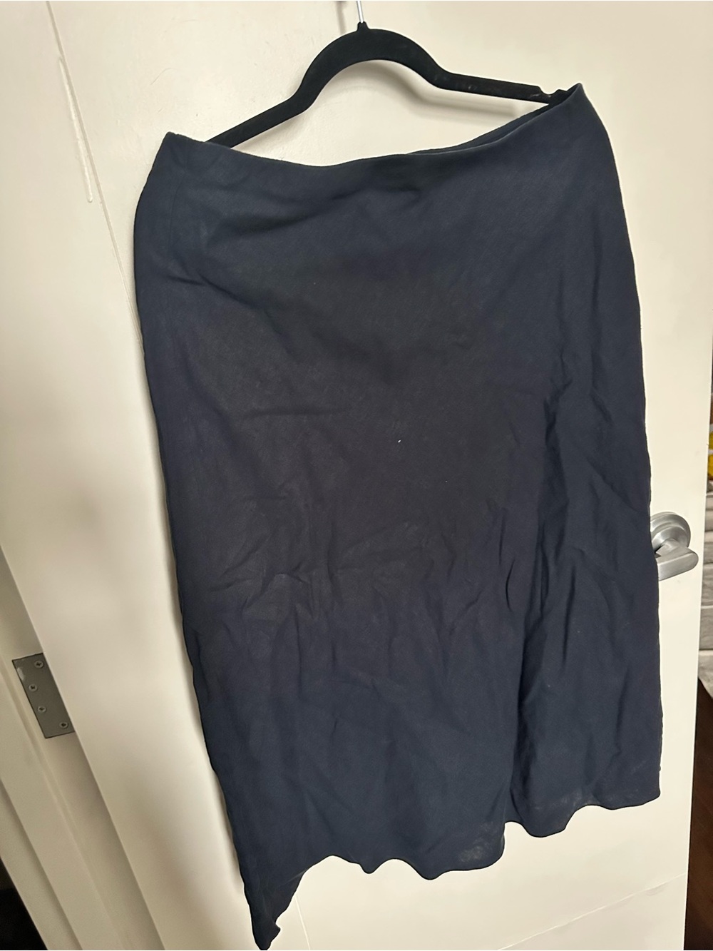 Banana Republic Classic linen blend Navy Women's Midi Skirt